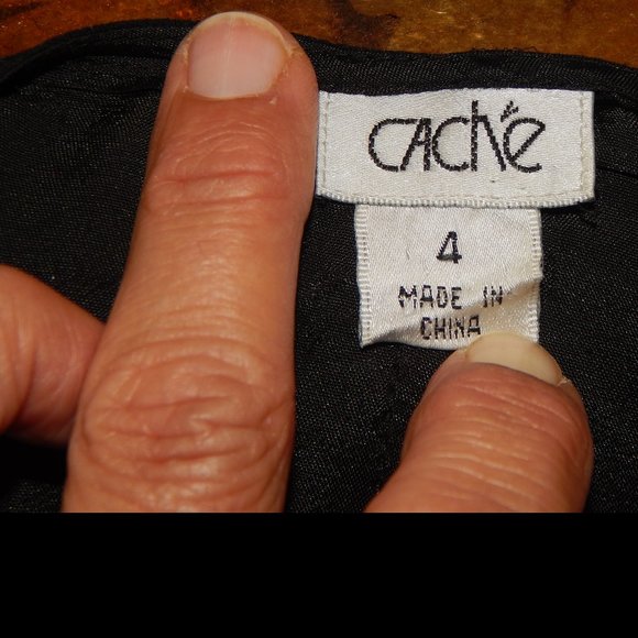 Cach'e size 4 DESIGNER CHIC BLACK PANTS - Picture 2 of 9